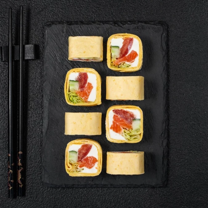 Тортилья с лососем