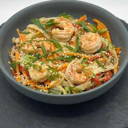 WOK  с креветкой