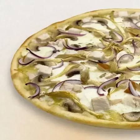 Пицца грибная с цыплёнком