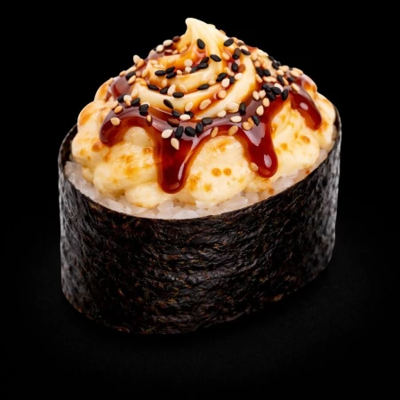 Запеченный Гункан спайси с крабом