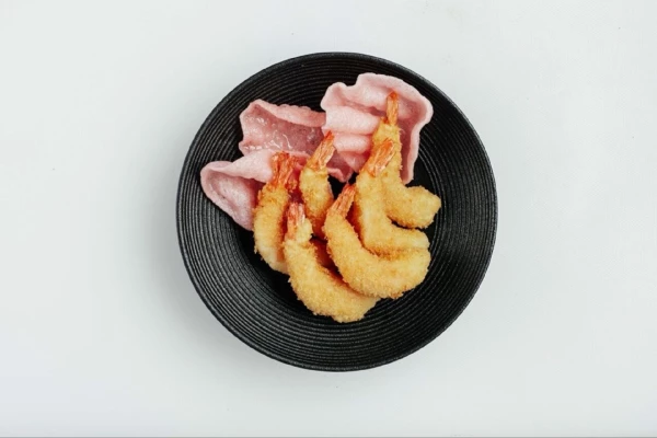  креветки  темпура 