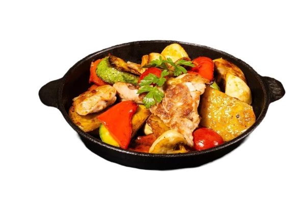 Жаркое с  курицей