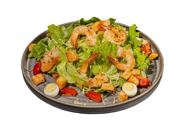 Салат Цезарь  с креветкой