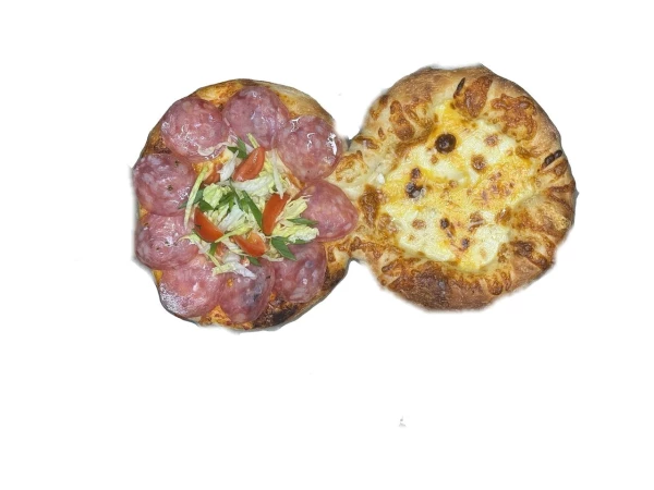 Дуэт пицца (сырная,салями)