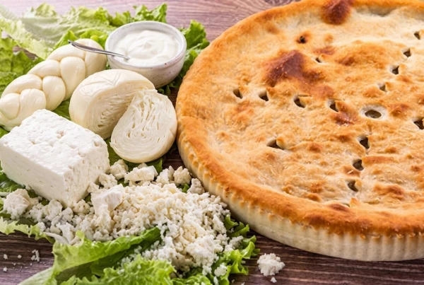 Пирог с сыром и зеленью