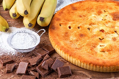 Пирог Шоколадно-банановый