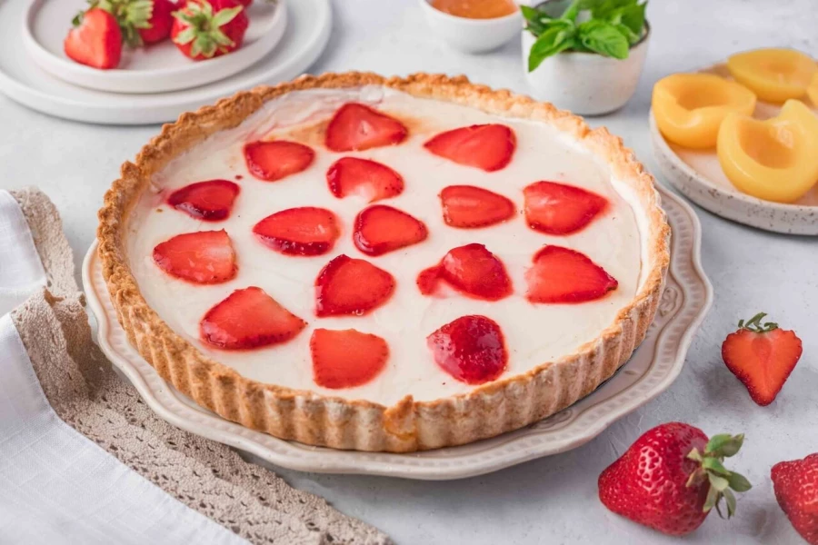 Клубничный киш