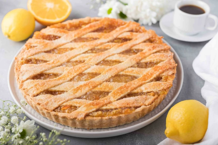 Лимонный пирог (постный)