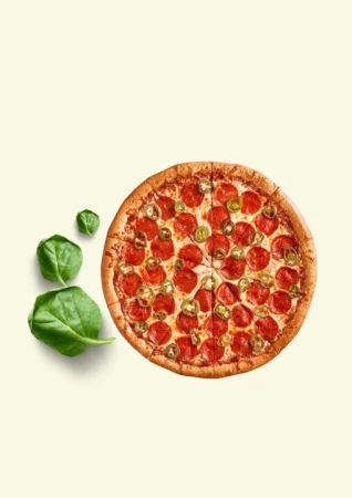 Пепперони с халапенью 25 см 