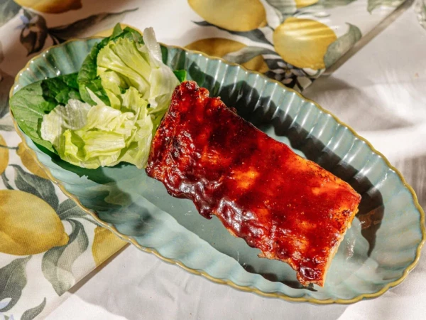 Свиные ребра под соусом BBQ