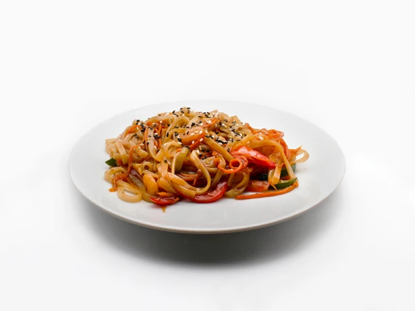 Лапша жареная с креветкой