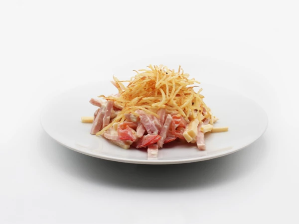 Салат с ветчиной и картофелем пай