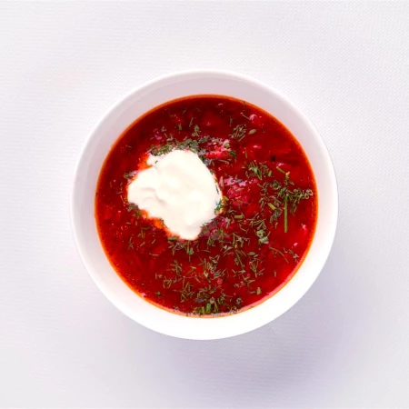 Борщ со сметаной