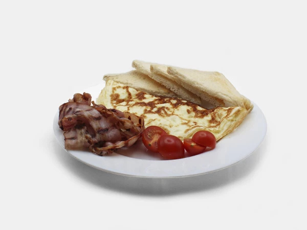 Омлет с беконом