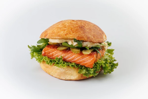 Бургер с сёмгой