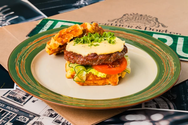 Бельгийская вафля с бифштексом