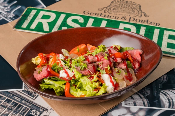 Салат с Ростбифом и виноградом