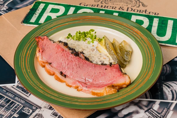 Брискет с пюре