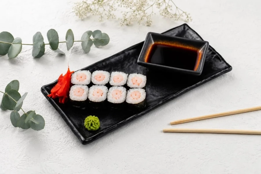 Ролл с креветкой