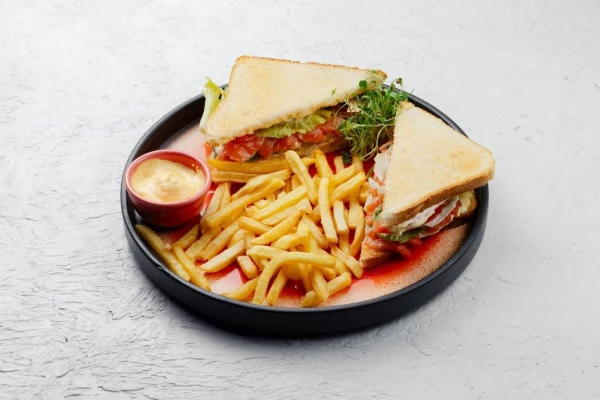 Сэндвич с лососем