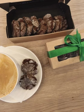 Шоколадное мраморное печенье