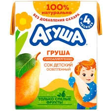 Агуша сок ГРУША 0,2л