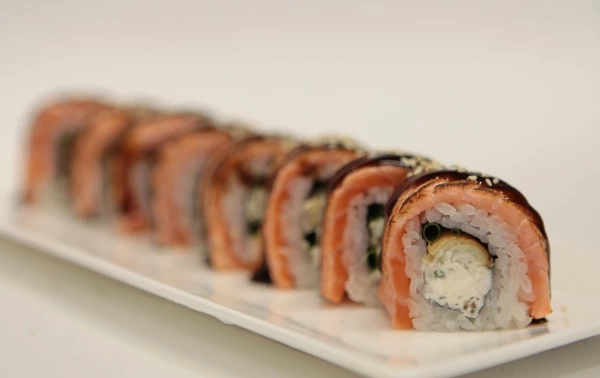 Опаленный лосось