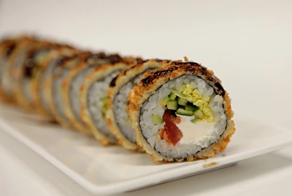 Жаренные овощные роллы