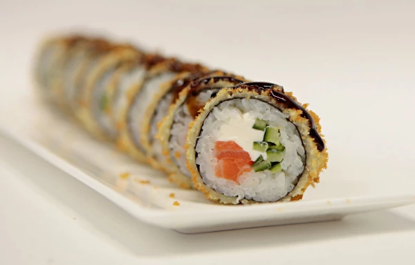 Жаренные с лососем