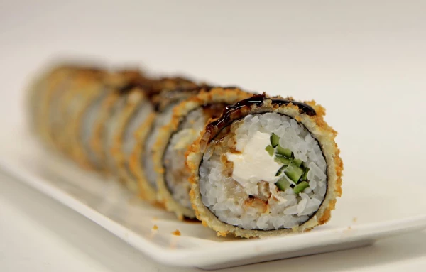 Жаренные с угрем