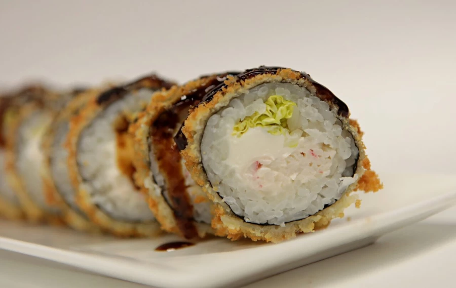 Жаренные с крабом