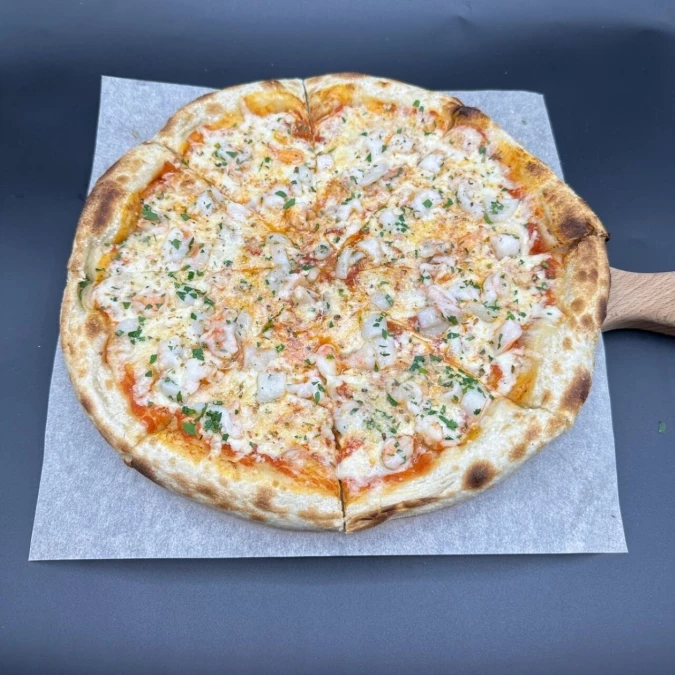 Пицца с морепродуктами