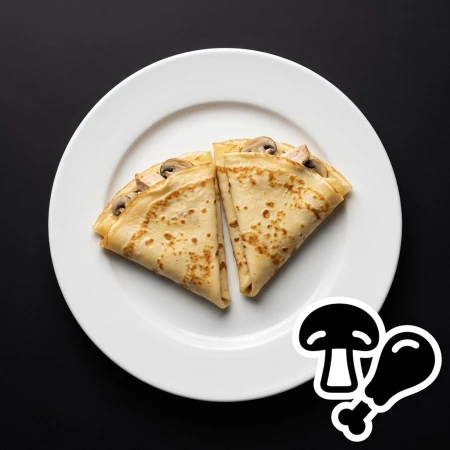 Блины с курицей и грибами 4 шт.