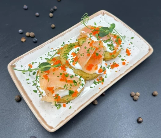 Драники с лососем СС