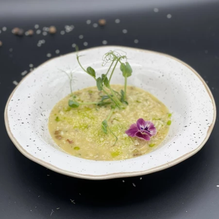 Ризотто с белыми грибами и трюфельным маслом