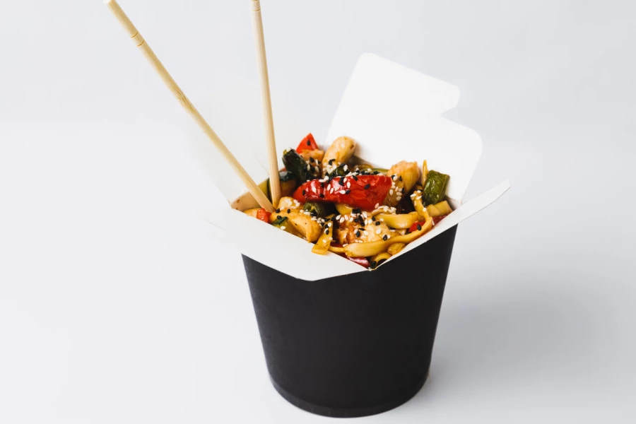 Удон с курицей