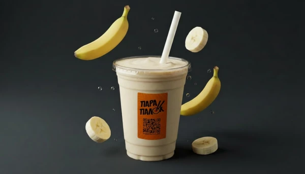 Банановый молочный коктейль