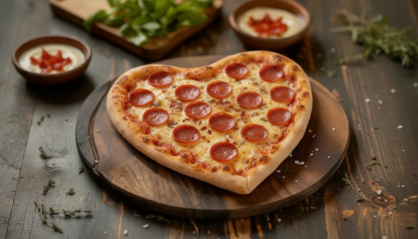 Пицца сердце Пепперони