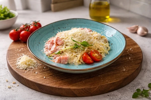 Паста с лососем