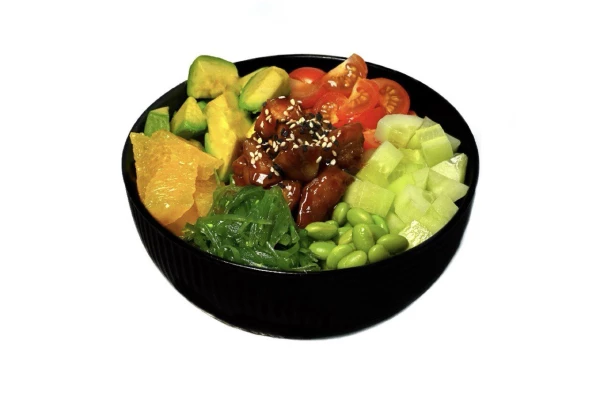 Поке боул с курицей Карааге