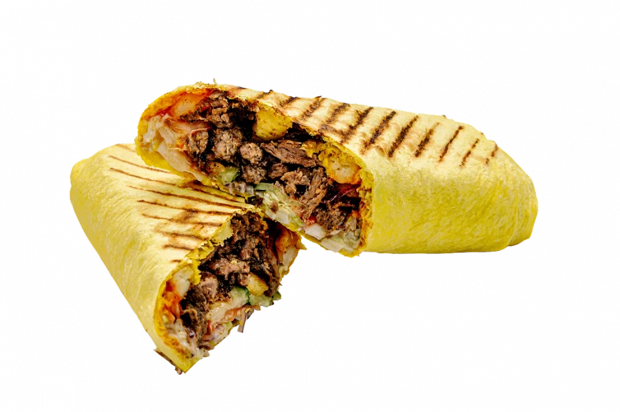Шаурма в лаваше с говядиной
