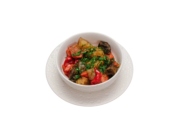 Жаркое с говяжьей печенью