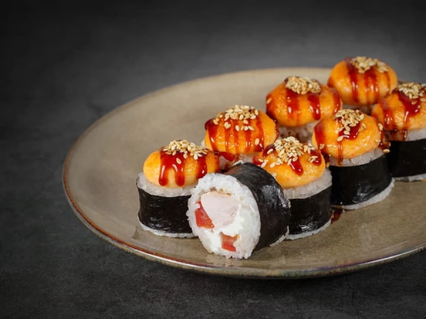 Запеченный с курицей