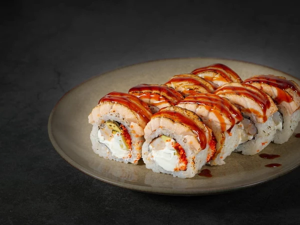 Филадельфия гриль с креветками