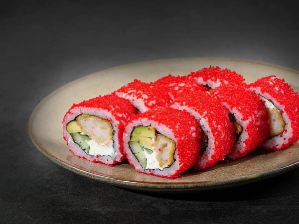 Калифорния с креветкой в кляре