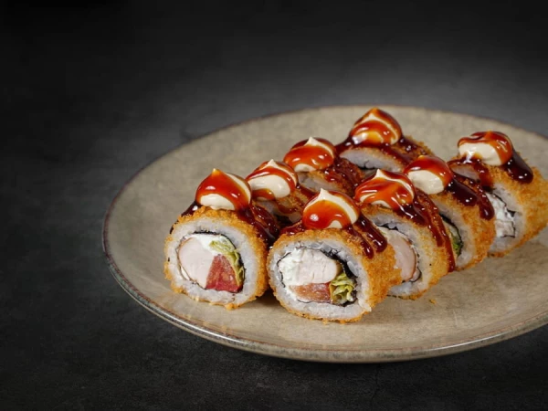 Темпура с курицей цезарь