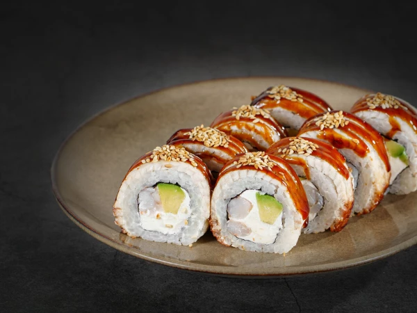 Королевский дракон с креветками