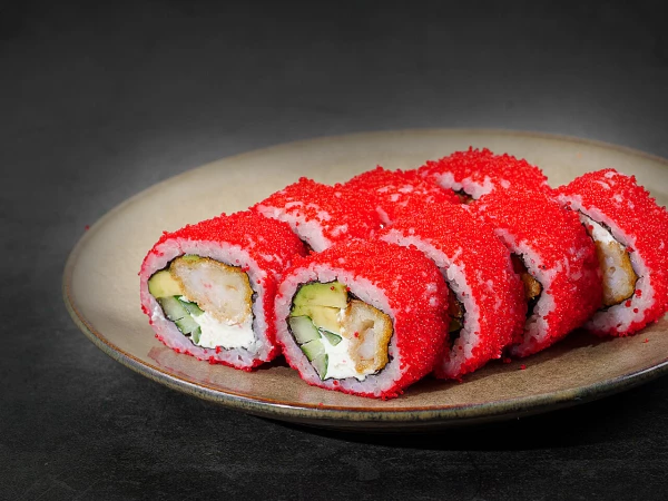 Калифорния с креветкой в кляре