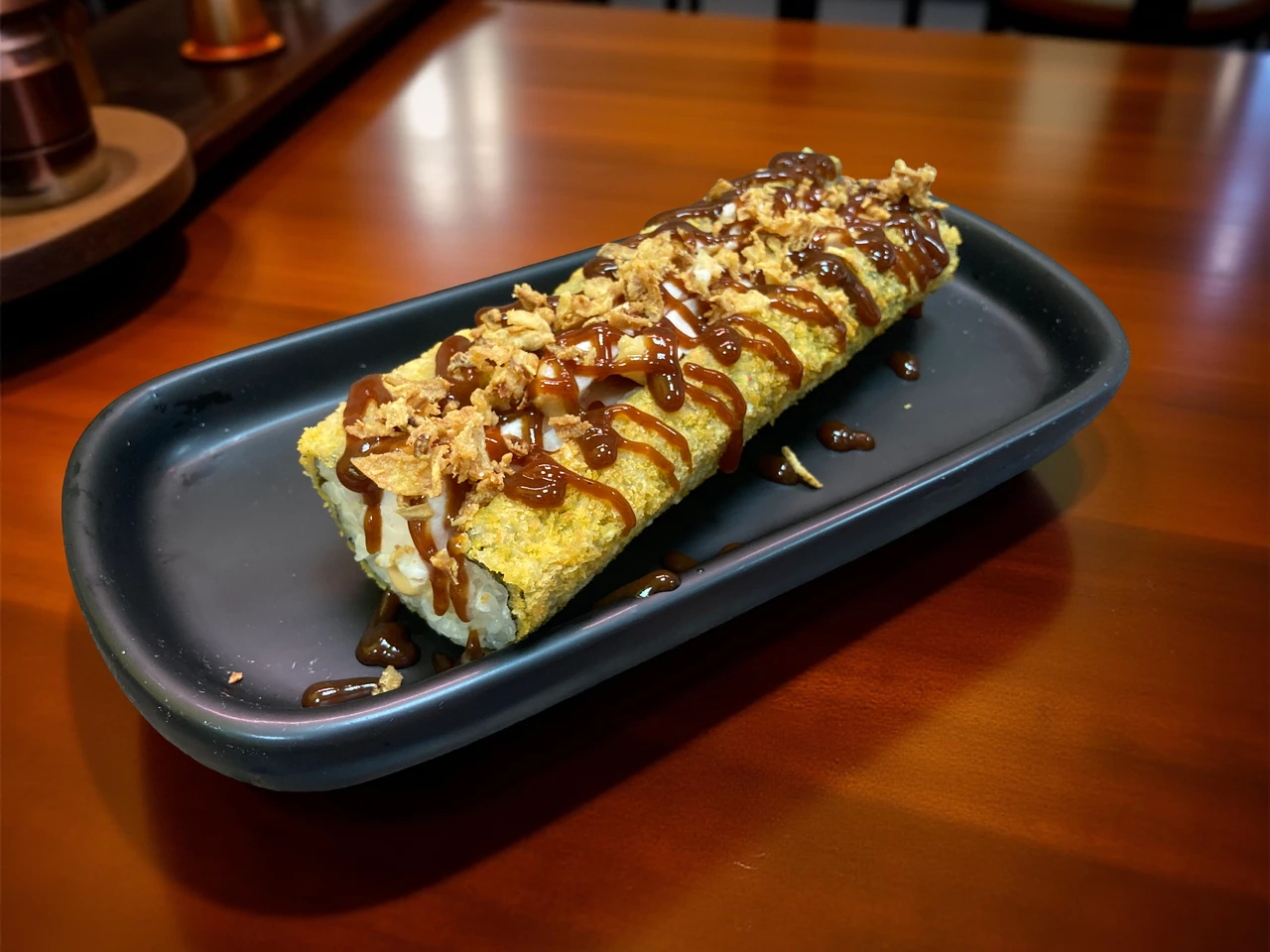 Дог-темпура с курицей