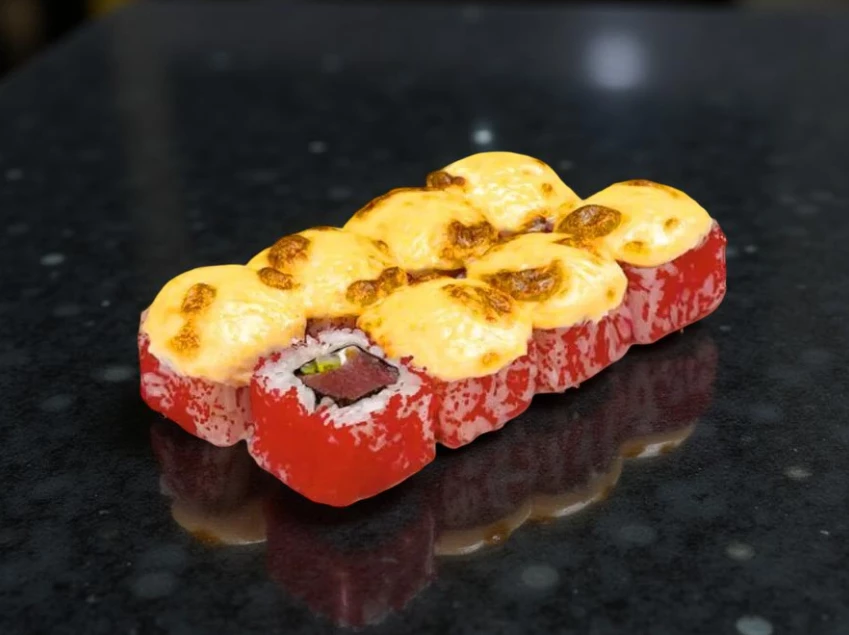 Ролл "Калифорния с тунцом" запеченный